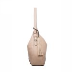 Elegantná dámska crossbody kabelka béžová